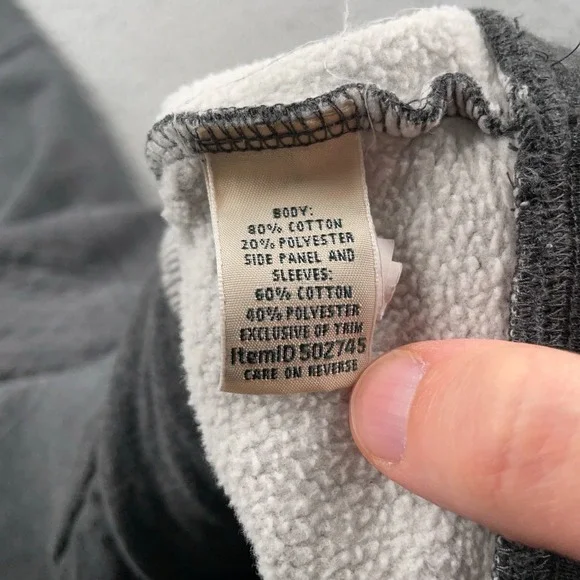 LL Bean Sweatshirt Womens Medium Gray 1/4 Zip Quilted Pullover Casual Warm - Picture 10 of 11